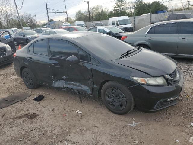 19XFB2F55DE274567 - 2013 HONDA CIVIC LX BLACK photo 4
