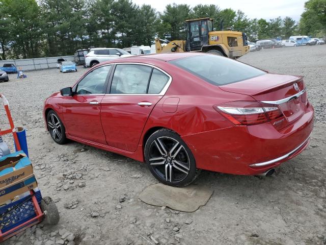 1HGCR2F52HA046518 - 2017 HONDA ACCORD SPORT RED photo 2