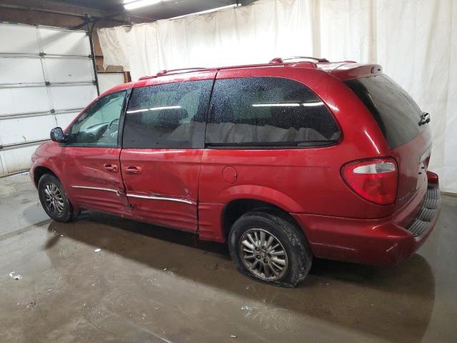 2C8GP64LX3R148084 - 2003 CHRYSLER TOWN AND C LIMITED RED photo 2