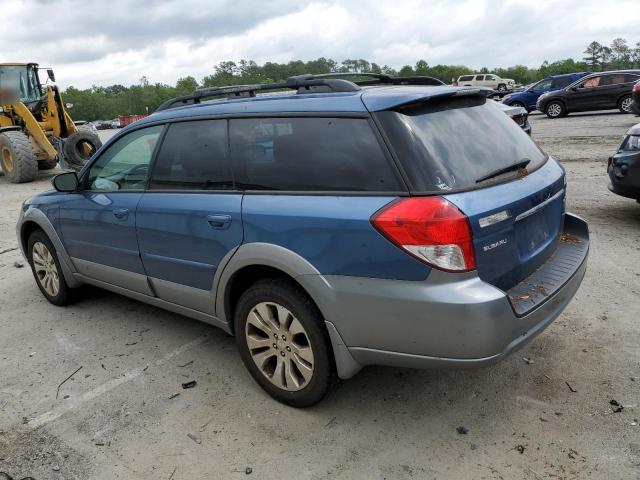 4S4BP66C397347167 - 2009 SUBARU OUTBACK 2.5I LIMITED BLUE photo 2