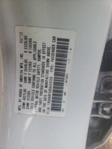 19UUA9F5XDA004208 - 2013 ACURA TL TECH WHITE photo 12
