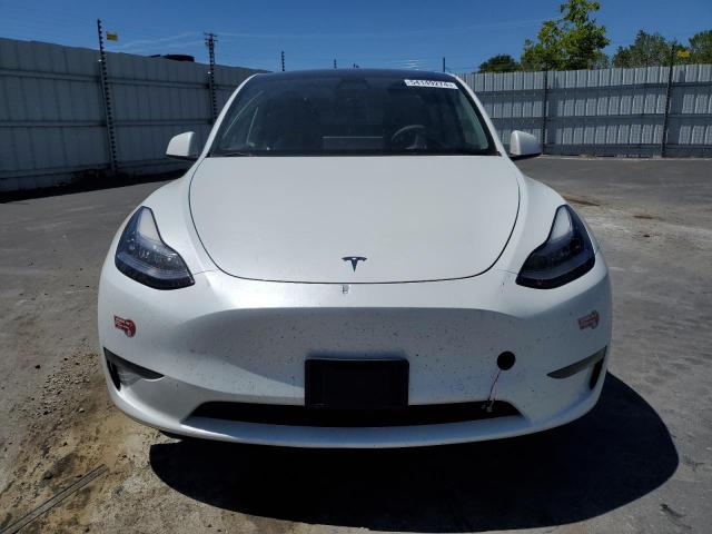 7SAYGAEE1NF489173 - 2022 TESLA MODEL Y WHITE photo 5