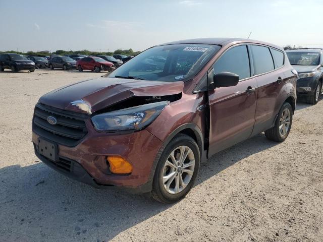 1FMCU0F71JUC34479 - 2018 FORD ESCAPE S BROWN photo 1