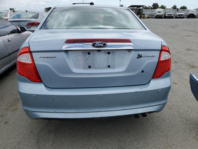 3FADP0L38AR220741 - 2010 FORD FUSION HYBRID BLUE photo 6