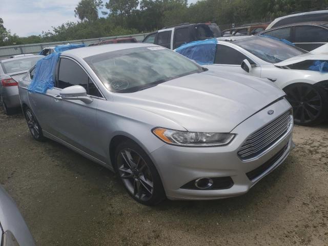 3FA6P0K9XER254412 - 2014 FORD FUSION TITANIUM SILVER photo 1