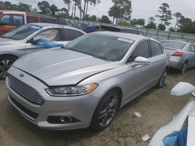 3FA6P0K9XER254412 - 2014 FORD FUSION TITANIUM SILVER photo 2