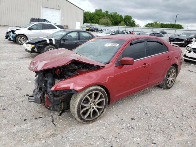 3FAHP0KC9AR241259 - 2010 FORD FUSION SPORT RED photo 1