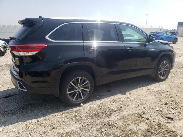 5TDJGRFHXKS059400 - 2019 TOYOTA HIGHLANDER HYBRID BLACK photo 3