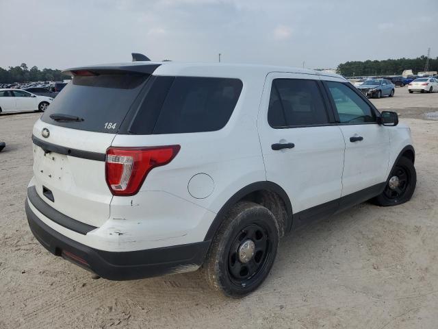 1FM5K8AR7JGA83443 - 2018 FORD EXPLORER POLICE INTERCEPTOR WHITE photo 3