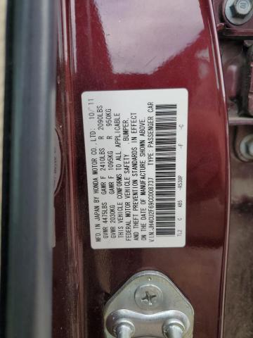 JH4CU2F69CC008737 - 2012 ACURA TSX TECH MAROON photo 13