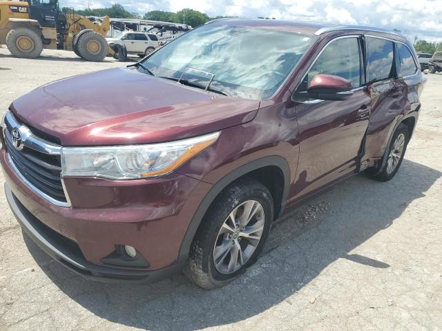5TDKKRFH9FS084734 - 2015 TOYOTA HIGHLANDER XLE RED photo 1