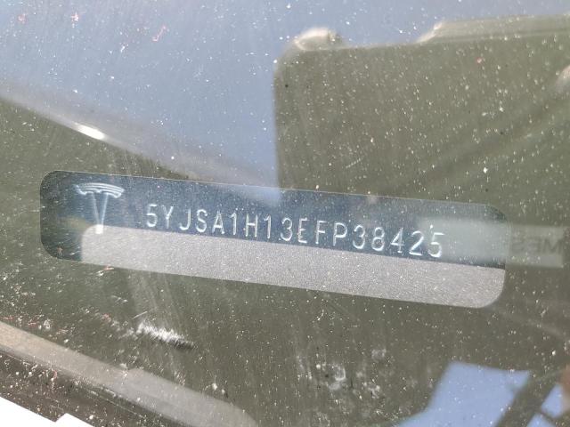 5YJSA1H13EFP38425 - 2014 TESLA MODEL S BLUE photo 12