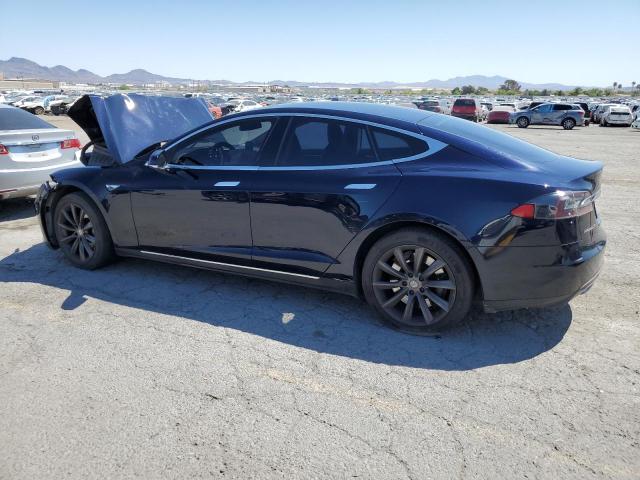 5YJSA1H13EFP38425 - 2014 TESLA MODEL S BLUE photo 2