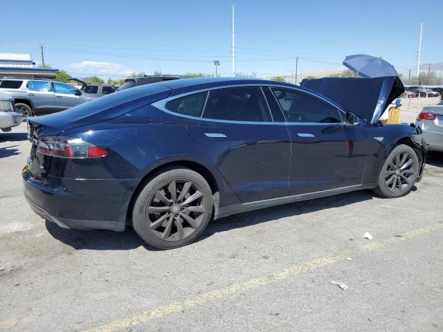 5YJSA1H13EFP38425 - 2014 TESLA MODEL S BLUE photo 3