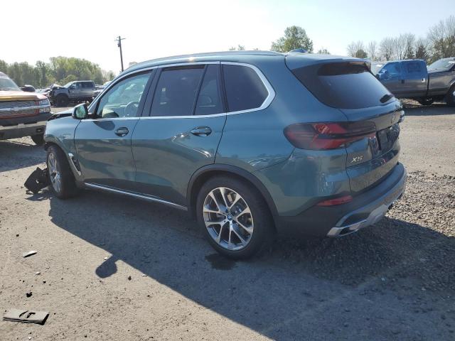 5UX43EU01R9T80389 - 2024 BMW X5 XDRIVE50E TEAL photo 2