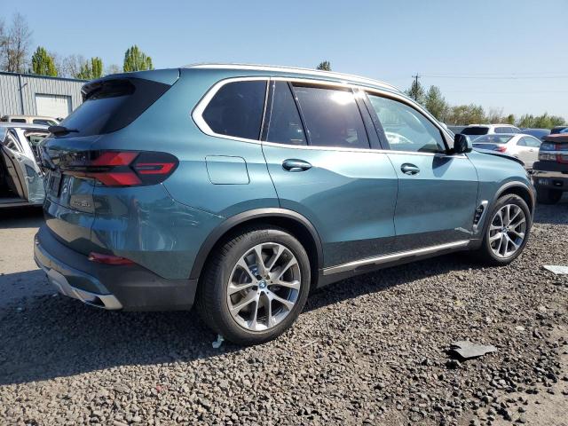 5UX43EU01R9T80389 - 2024 BMW X5 XDRIVE50E TEAL photo 3