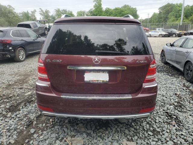 4JGBF7BE4AA614811 - 2010 MERCEDES-BENZ GL 450 4MATIC BURGUNDY photo 6