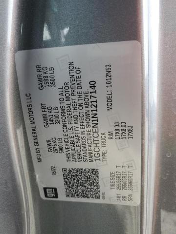 1GCHTCEN1N1217140 - 2022 CHEVROLET COLORADO LT GRAY photo 12