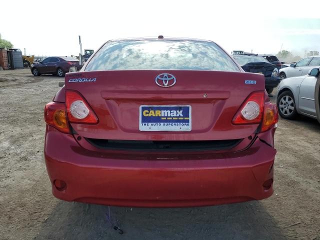 1NXBU40E19Z103798 - 2009 TOYOTA COROLLA BASE RED photo 6