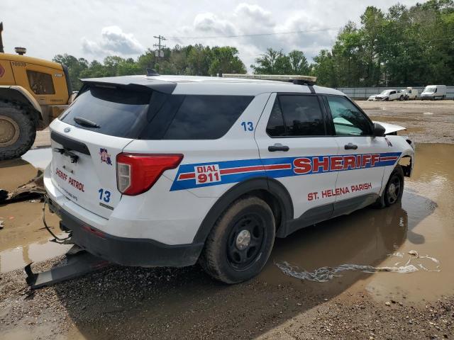 1FM5K8AB9MGB18670 - 2021 FORD EXPLORER POLICE INTERCEPTOR 白色 照片 3