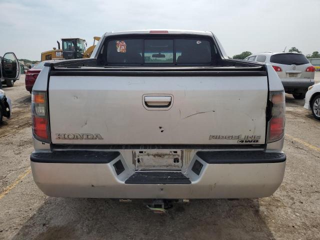 2HJYK16557H524090 - 2007 HONDA RIDGELINE RTL SILVER photo 6