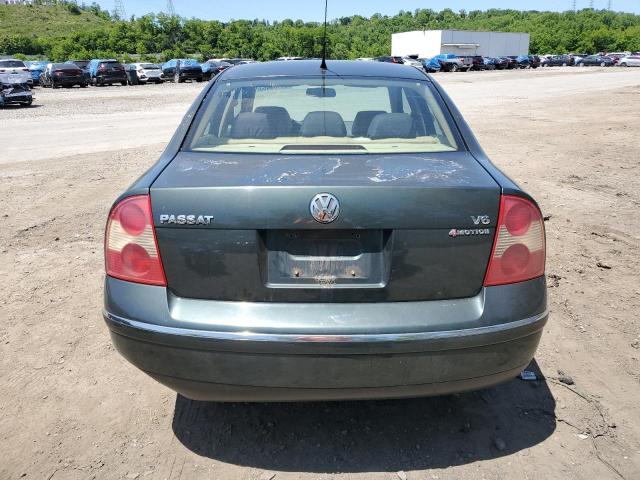 WVWTU63B35E044313 - 2005 VOLKSWAGEN PASSAT GLX 4MOTION CHARCOAL photo 6