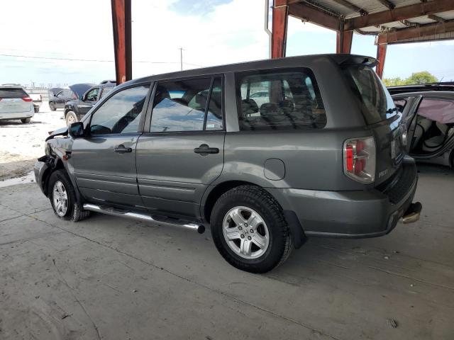 5FNYF28157B042668 - 2007 HONDA PILOT LX SILVER photo 2