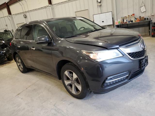 5FRYD4H28EB029127 - 2014 ACURA MDX GRAY photo 4