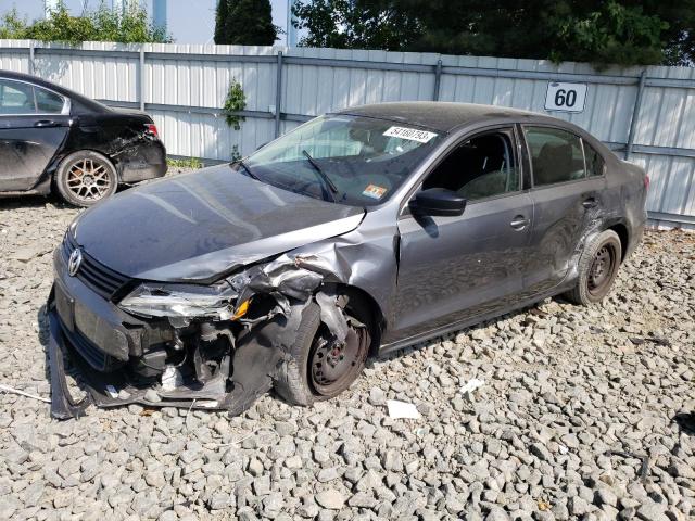 3VW1K7AJ1EM386282 - 2014 VOLKSWAGEN JETTA BASE 灰色 照片 1