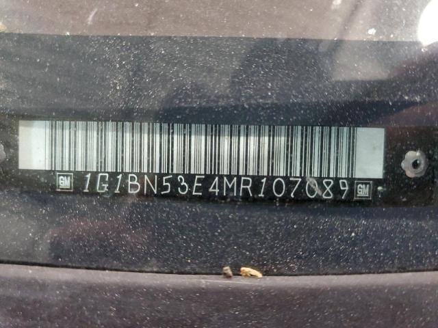 1G1BN53E4MR107089 - 1991 CHEVROLET CAPRICE CLASSIC LTZ ბურგუნდია ფოტო 12