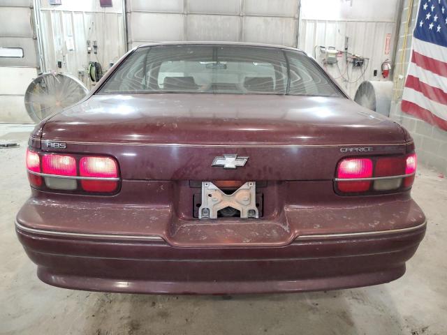 1G1BN53E4MR107089 - 1991 CHEVROLET CAPRICE CLASSIC LTZ ბურგუნდია ფოტო 6