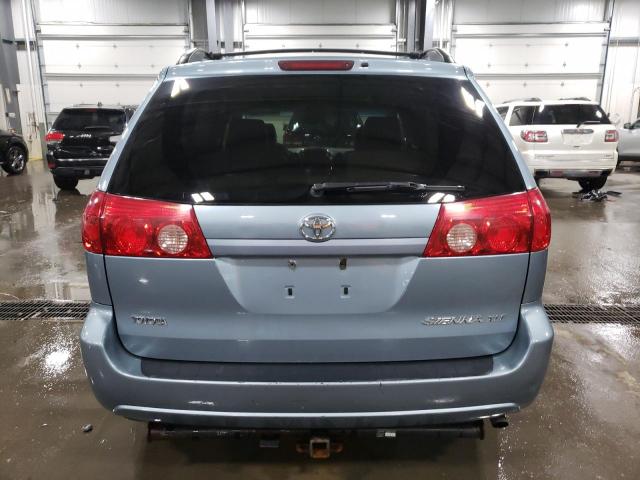 5TDZA22C26S555836 - 2006 TOYOTA SIENNA XLE BLUE photo 6