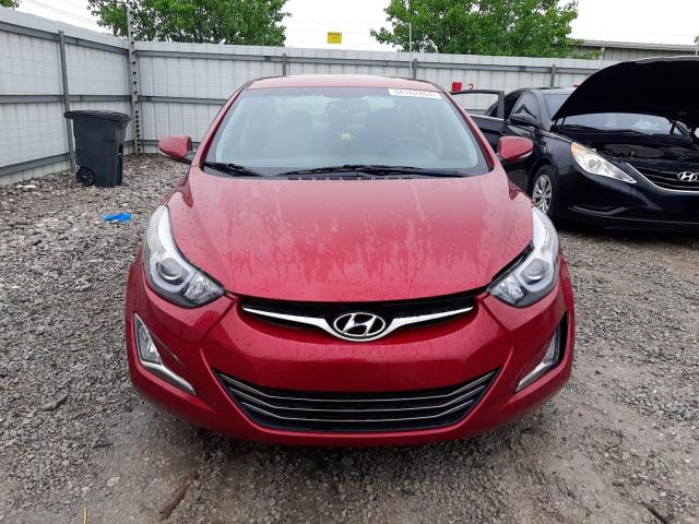 5NPDH4AE8FH605424 - 2015 HYUNDAI ELANTRA SE RED photo 5