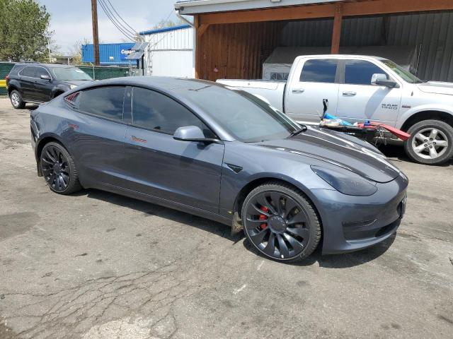5YJ3E1EC7PF476278 - 2023 TESLA MODEL 3 Сұр фото 4