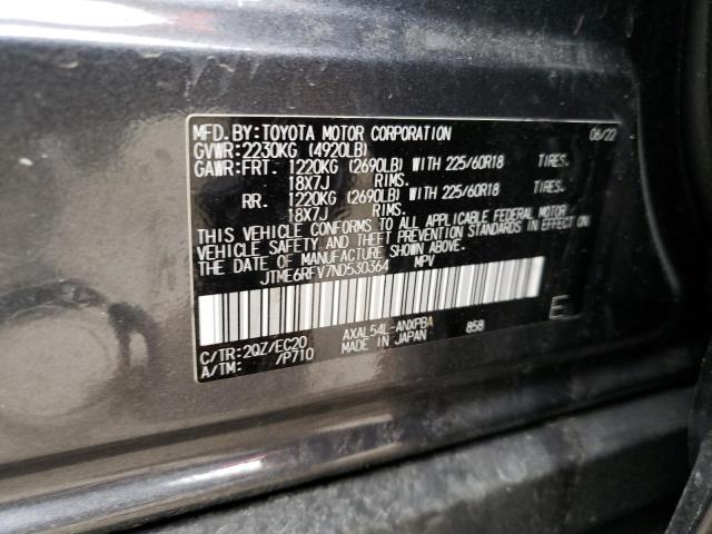 JTME6RFV7ND530364 - 2022 TOYOTA RAV4 XSE CHARCOAL photo 12