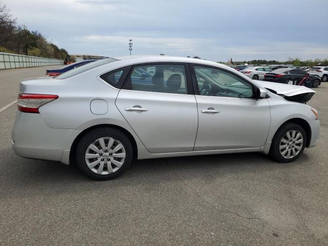 3N1AB7AP8EY280012 - 2014 NISSAN SENTRA S SILVER photo 3