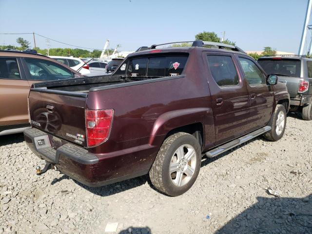 5FPYK1F59AB012745 - 2010 HONDA RIDGELINE RTL BURGUNDY photo 3