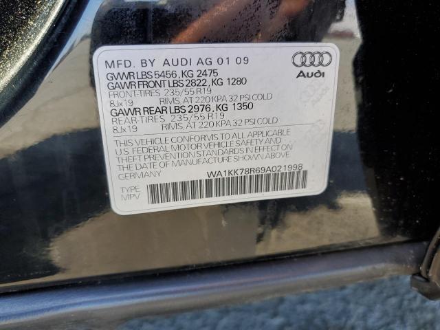 WA1KK78R69A021998 - 2009 AUDI Q5 3.2 BLACK photo 13