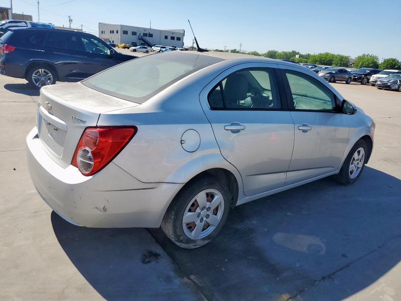 1G1JA5SH9E4182873 - 2014 CHEVROLET SONIC LS SILVER photo 3