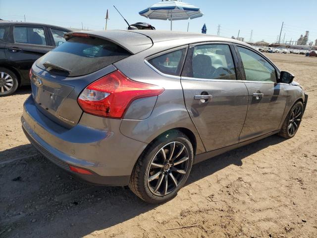 1FADP3N20EL355724 - 2014 FORD FOCUS TITANIUM GRAY photo 3