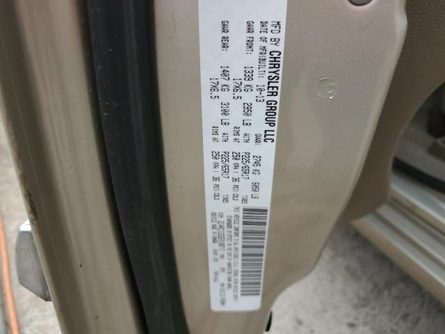 2C4RC1CG3ER188717 - 2014 CHRYSLER TOWN & COU TOURING L BEIGE photo 13