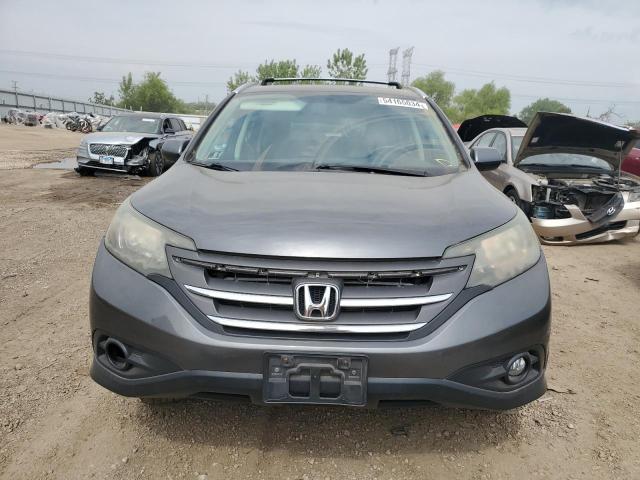 2HKRM4H76DH639450 - 2013 HONDA CR-V EXL GRAY photo 5