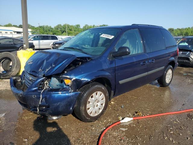 1C4GP45R45B228412 - 2005 CHRYSLER TOWN & COU BLUE photo 1