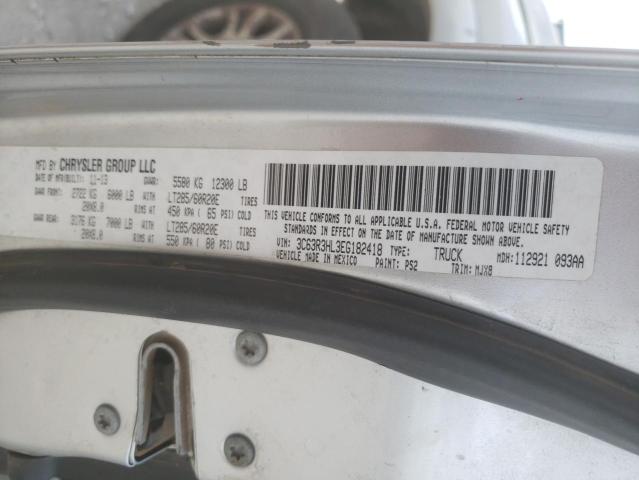 3C63R3HL3EG182418 - 2014 RAM 3500 SLT SILVER photo 12