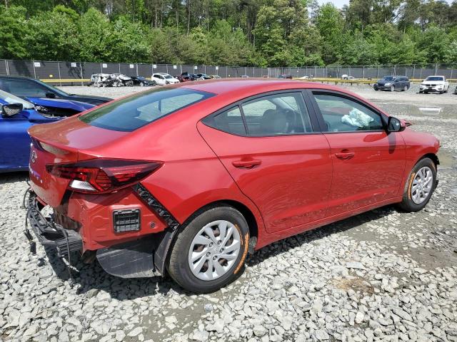 5NPD74LF3KH493960 - 2019 HYUNDAI ELANTRA SE RED photo 3