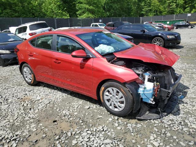 5NPD74LF3KH493960 - 2019 HYUNDAI ELANTRA SE RED photo 4