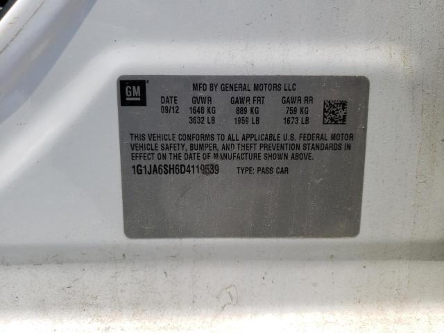 1G1JA6SH6D4119539 - 2013 CHEVROLET SONIC LS 白色 照片 13