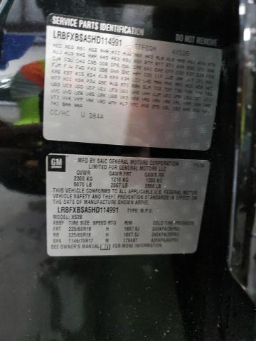 LRBFXBSA5HD114991 - 2017 BUICK ENVISION ESSENCE أسود صورة 14