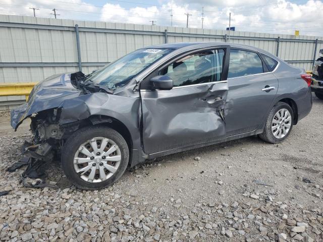 3N1AB7AP8HY383189 - 2017 NISSAN SENTRA S GRAY photo 1