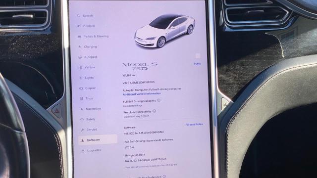 5YJSA1E2XHF182003 - 2017 TESLA MODEL S Gümüş foto 8